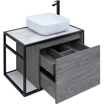 Тумба под раковину подвесная AQUANET Nova Lite Loft 261653 44х75х51,8см