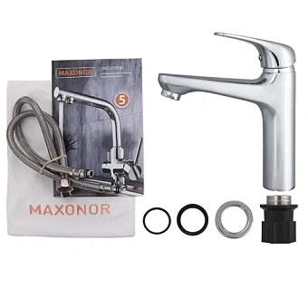 Смеситель для раковины Maxonor MN1177 хром