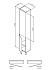 Пенал напольный AM-PM Like M80CSR0356WG 30х35х190см белый