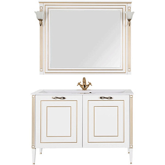 Мебель для ванной AQUANET Паола 187865 белый/золотой