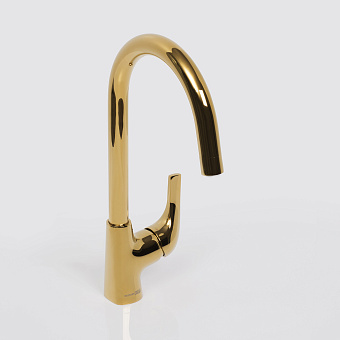 Смеситель для кухни WASSERKRAFT Sauer 7107 поворотный излив золото