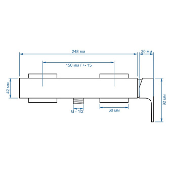 Смеситель для душа Paini Grazia 21PZ511 чёрный брашированный