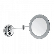 Косметическое зеркало Bongio Brasil&Hotelerie 04042CRLM 22х22см хром с подсветкой/с увеличением