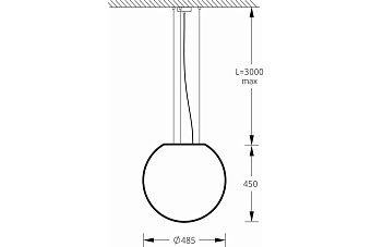 Светильник подвесной M3Light SPHERE_P 10122000 10Вт E27