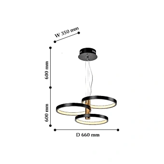 Светильник подвесной Favourite Cornetta 2116-3P 40Вт LED