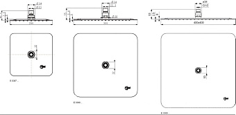 Верхний душ IDEAL STANDARD IdealRain B0388MY хром