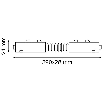 Коннектор Lightstar 505157 матовый чёрный для однофазного трека
