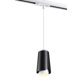 Трековый светильник Novotech PORT 370834 9Вт GU10 чёрный для однофазного трека