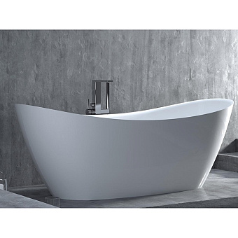 Ванна каменная SALINI NOEMI 101811G S-Sense глянцевая 185х76,5см отдельностоящая