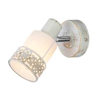 Светильник настенный Eurosvet Silvia 20025/1 белый с золотом/ хром 40Вт E14