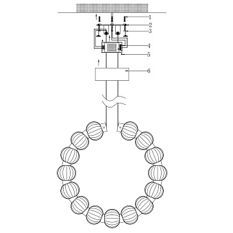 Светильник подвесной Maytoni Amulet MOD555PL-L23CH4K 23Вт LED