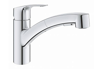 Смеситель для кухни GROHE Eurosmart 30305001 выдвижной излив хром