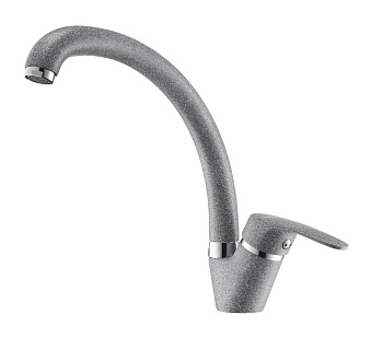 Смеситель для кухни Акватон Нимо 1AX002FCXX230 поворотный излив серый