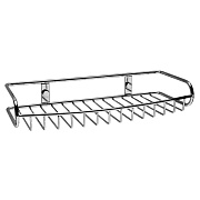 Полка в ванную прямоугольная WASSERKRAFT K-1411 1-ярусная 13х30см хром