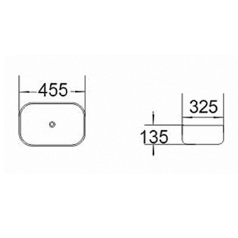 Раковина накладная Comforty 78105 46х33см