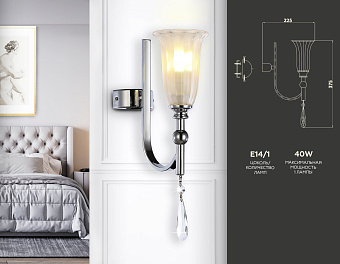 Бра Ambrella Traditional TR3253 80Вт E14