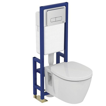 Унитаз подвесной IDEAL STANDARD CONNECT E814901 безободковый без сиденья