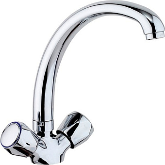Смеситель для кухни Paini Monoflow AF182 поворотный излив хром