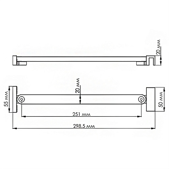 D392 Фиксатор для стеклянной шторки
