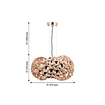 Светильник подвесной Favourite Gittus 2013-3PC 75Вт E27