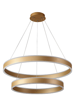 Люстра подвесная CRYSTAL LUX MUCHOS MUCHOS SP123W LED D600+800 GOLD 123Вт 1 лампочек LED