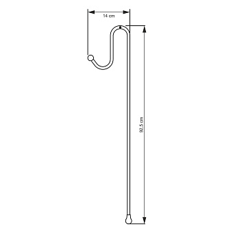 Полотенцедержатель WASSERKRAFT K-1133 хром 92,5см