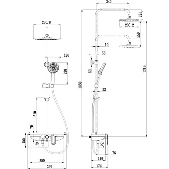 Смеситель для ванны LEMARK Tropic lm7012c хром