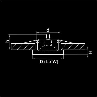Светильник точечный встраиваемый Lightstar Rifle Cyl 2514 50Вт G5.3/GU5.3