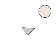 Вставка Atlas Concord Италия Aplomb A6NP White Minidots Corner A.E. 1,4х1,4см 0,004кв.м.