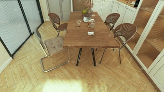 Ламинат Alpine Floor HERRINGBONE 12 Пьемонт LF105-06 600х101х12мм 34 класс 1,32кв.м