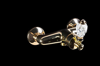 Смеситель для душа Boheme Vogue Crystal 214-CRST золотой