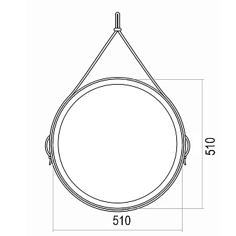 Зеркало Azario Капитан LED-00002331 51х51см с подсветкой