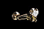 Смеситель для душа Boheme Vogue Crystal 214-CRST золотой