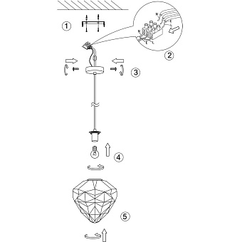 Светильник подвесной Maytoni Globo P053PL-01PK 40Вт E27