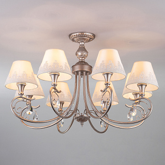 Люстра подвесная Eurosvet Incanto 60069/8 серебро 40Вт 8 лампочек E14
