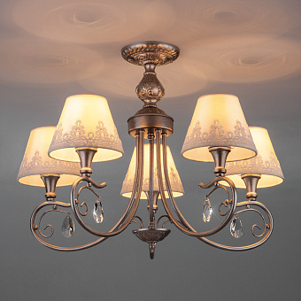 Люстра подвесная Eurosvet Incanto 60069/5 серебро 40Вт 5 лампочек E14