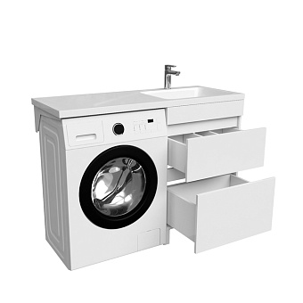 Тумба с раковиной IDDIS Optima Home OPH12RBi95K 48х120х89см