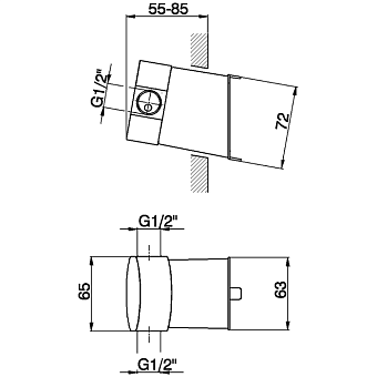 Внутренняя часть смесителя Cisal Complementi ZA01551004