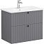 Тумба с раковиной VITRA Root Groove 69438 47х80,5х67см