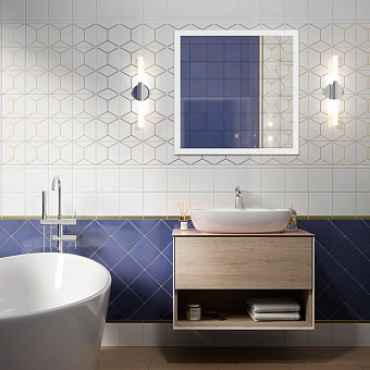 Декор KERAMA MARAZZI Витраж OP\A181\17063 белый 15х15см 0,855кв.м.