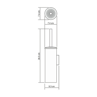 Ёршик WASSERKRAFT 1087BRUSHED GOLD золотой