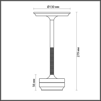 Настольная лампа Odeon TET-A-TET 5035/6TL 6Вт LED