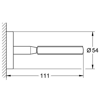 Держатель для аксессуаров GROHE BauCosmopolitan 40585001 хром