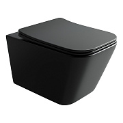 Унитаз подвесной Ceramica Nova Metric CN3007MB безободковый с микролифтом