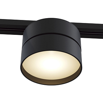 Трековый светильник Maytoni ONDA TR007-1-18W3K-B4K 18Вт LED чёрный для однофазного трека