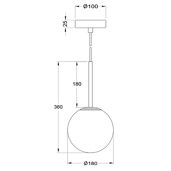 Светильник подвесной Maytoni Basic form MOD321PL-01G2 40Вт E14