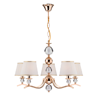 Люстра подвесная Eurosvet Sortino 60097/5 золото 40Вт 5 лампочек E14