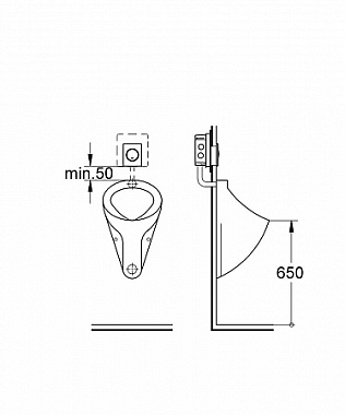 Панель смыва GROHE Nova cosmopolitan 38804P00 хром