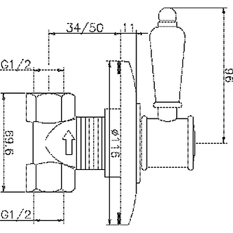 Вентиль запорный Huber VT00031021