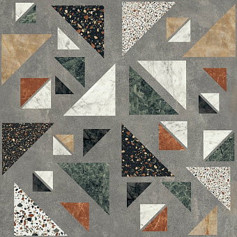 Матовый керамогранит ABK Blend PF60006691 Concrete Grey Combo Ret 120х120см 2,88кв.м.